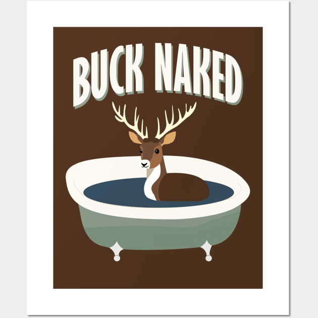 Buck Naked Wall Art by photokapi